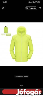 Uniszex szél dzseki XL-es