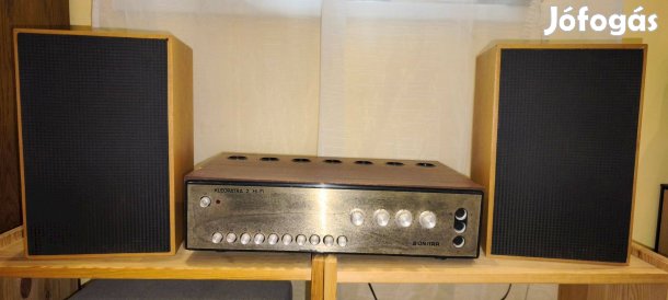 Unitra Wsh 402 retro hifi erősítő és tesla hangfalak