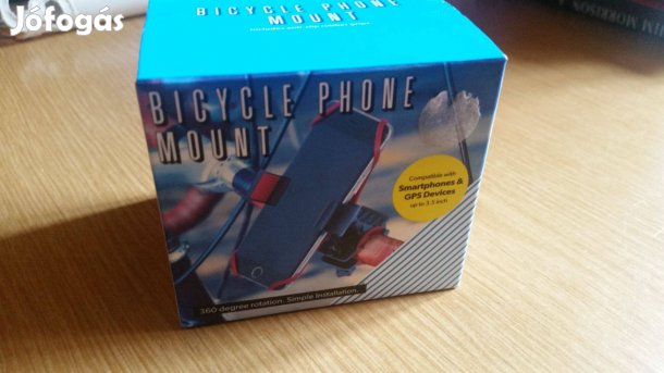Univerzális, új mobiltelefon tartó konzol kerékpárra - gumiszalaggal