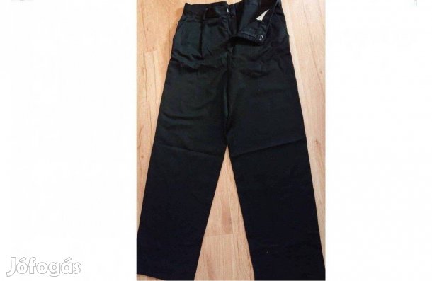 Ünnepi fekete szövetnadrág 158-as - mérve