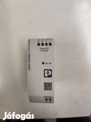 Uno-PS/1AC/24DC/ 60W kalapsín tápegység eladó 