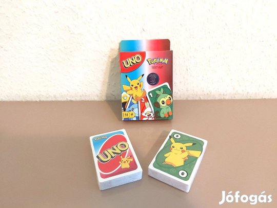 Uno kártya Pokemon Új számlával készleten