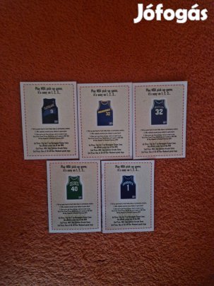 Upper Deck 1996-97 Pick-up Game Sweepstakes Rules Sticker kártya 5db