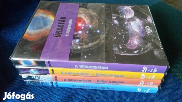Űrakták DVD csomag - Világegyetem, Naprendszer -új +2 db 3D puzzle