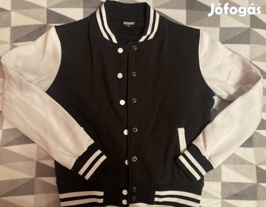 Urban Classics M patentos uniszex baseball-állású vastag pulóver 