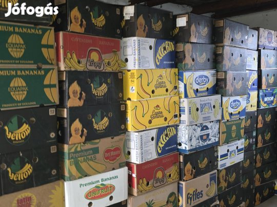 Üres banános láda 