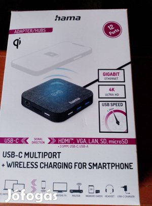 Usb-c multiport, usb3, hdmi , vga, lan, sdcard. eladó