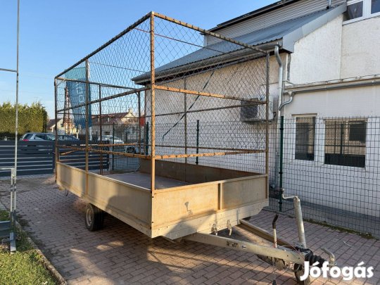 Utánfutó - 4mx2m - Billenthető - Ráfutófékes - "B" jogsival húzható