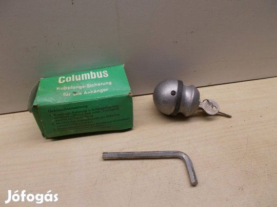 Utánfutó lopás gátló Vonófej Zár Vonóhorog zár Colombus zár