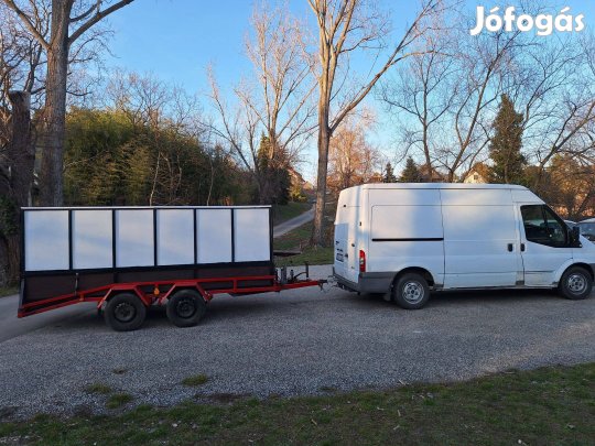 Utánfutó trailer felújított duplatengelyes