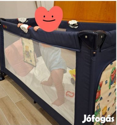 Utazó, összecsukható babaágy