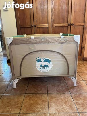 Utazó ágy, járóka Lorelli Classic Play Station Beige & Blue