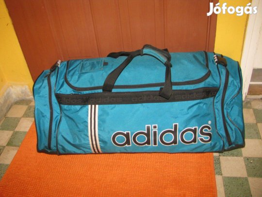 Utazótáska nagy Adidas 88x37x33 türkiz erős 2 oldalt rekesz újszerű