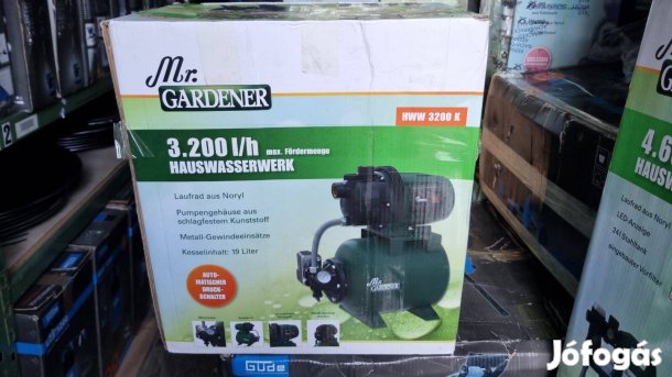 Ütésálló szivattyúházzal 550W teljesítményű házi vízmű, hidrofor