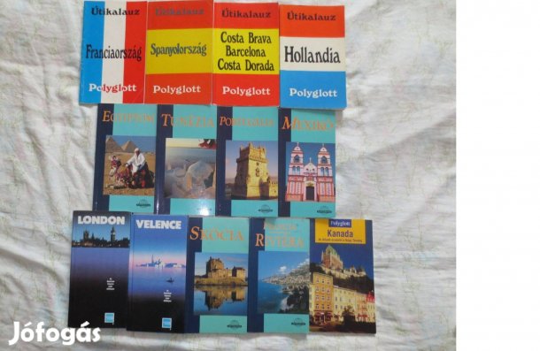 Útikönyvek eladók