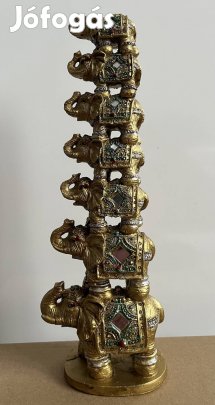 Utolsó Darab!!!!  7db elefánt egymás hátán szobor
