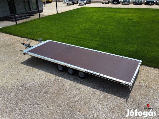 Utolsó darab! Új 6m-es autószállító utánfutó Polgáron 2.690.000 Ft