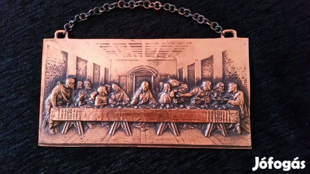 Utolsó vacsora réz dombormű