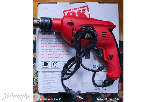 Ütve furó 500 w-os , eredeti csomagolásban baumax