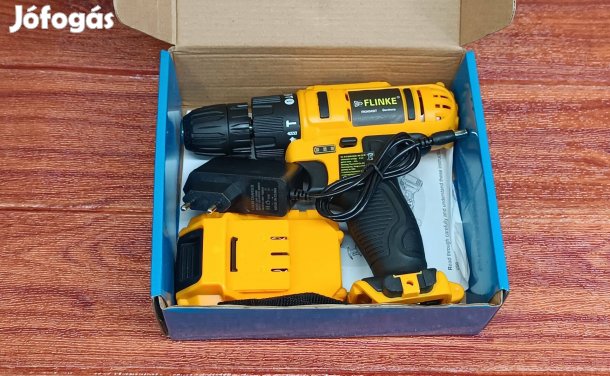 Ütve fúró és Csavarbehajtó új 1db 12V Li-ion akkumulátorral, töltővel