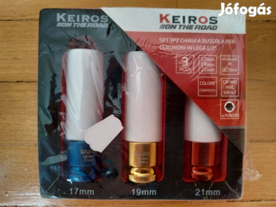 Ütvecsavarozó dugókulcs 17 mm 19 mm 21 mm króm-molibdén új, bontatlan