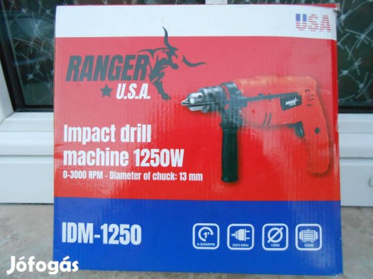 Ütvefúrógép 1250 W , új , eladó