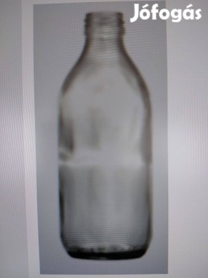 Üveg 0,5 l színtelen + alu kupakkal (szörp, paradicsomlé)