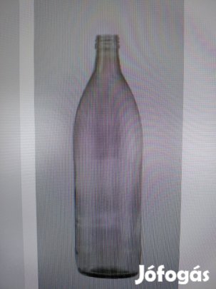 Üveg 1 l színtelen + alu kupak (szörp, paradicsomlé)