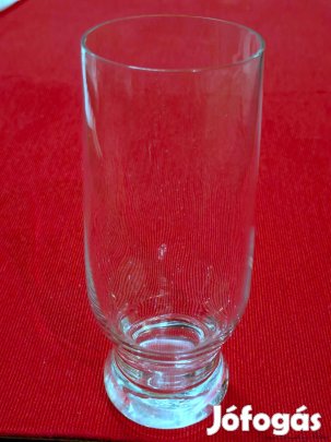 Üveg, vastagtalpú, 53-58-160 mm méretű, szár nélüli pohár, eladó