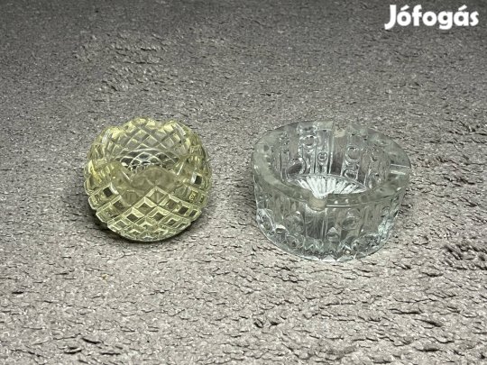 Üveg dísztárgyak - 2 db, használt állapot