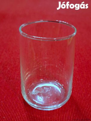 Üveg egyszerű 48-48-75 mm méretű pohár, eladó