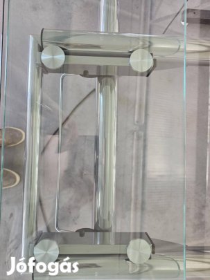 Üveg étkezőasztal 160x80cm