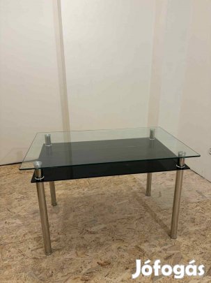 Üveg étkezőasztal