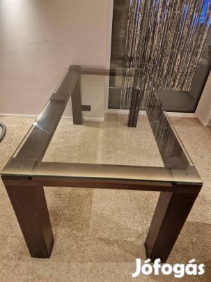 Üveg étkezőasztal eladó
