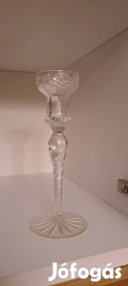 Üveg gyertyatartó