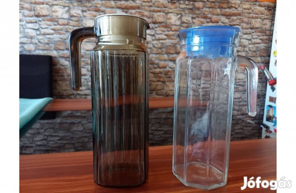 Üveg kancsó 2db