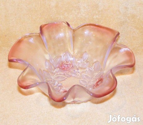 Üveg kínáló tál