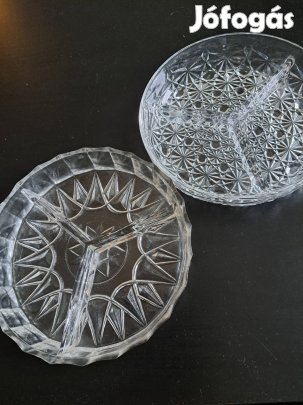 Üveg kínálótálkák, nasitálkák