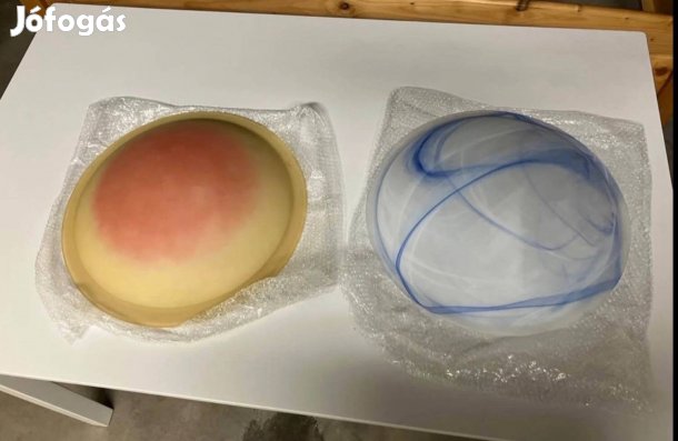 Üveg lámpabúra 40 cm 2 db