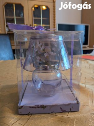 Üveg llóolaj-párologtató / teamécses tartó