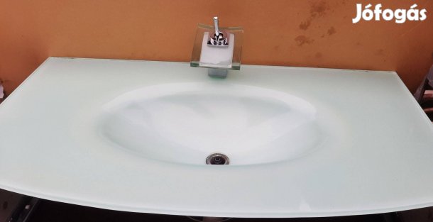 Üveg mosdókagyló 100x54