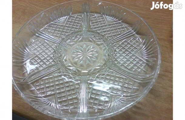 Üveg nagy kínálótál