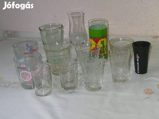 Üveg pohár, konyhai csomag