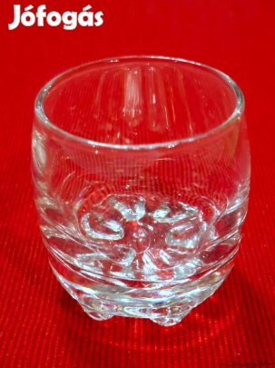 Üveg röviditalos 43-47-55 mm méretű, pohár, eladó