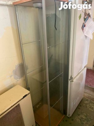 Üveg szekrény 160x35x35