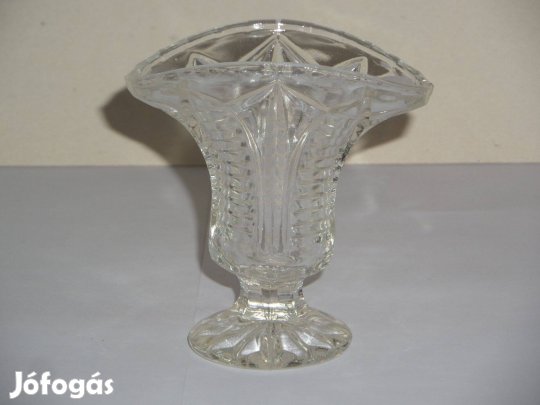 Üveg talpas mini váza