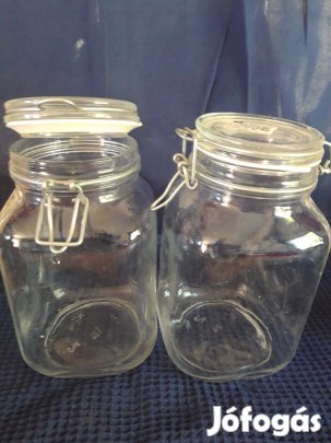 Üveg tároló csattos