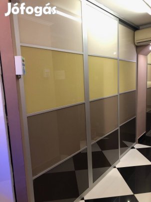 Üveg térelválasztó (3 darabos)