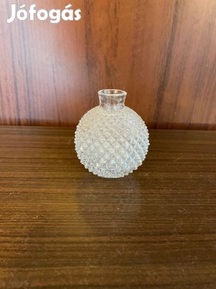 Üveg váza göm alakú, száraz virágnsk, dísznek