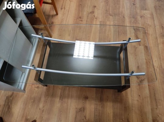 Üvegasztal 120x60x45